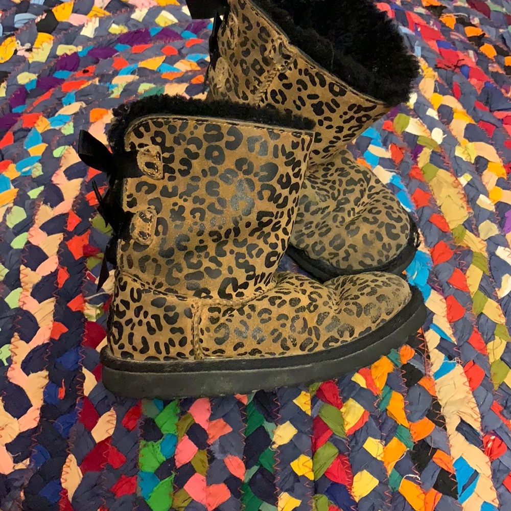 Leopard Ugg boots size 12